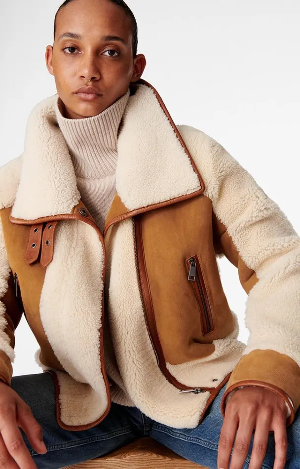 Vanessa Bruno Coats and Jackets Women Manila Jacket Beige Vanessa Bruno Coats and Jackets Women Manila Jacket Beige