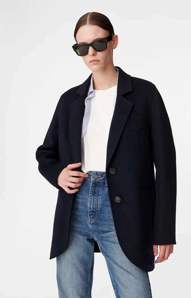 Vanessa Bruno Coats and Jackets Women Marc Jacket Bleu Marine