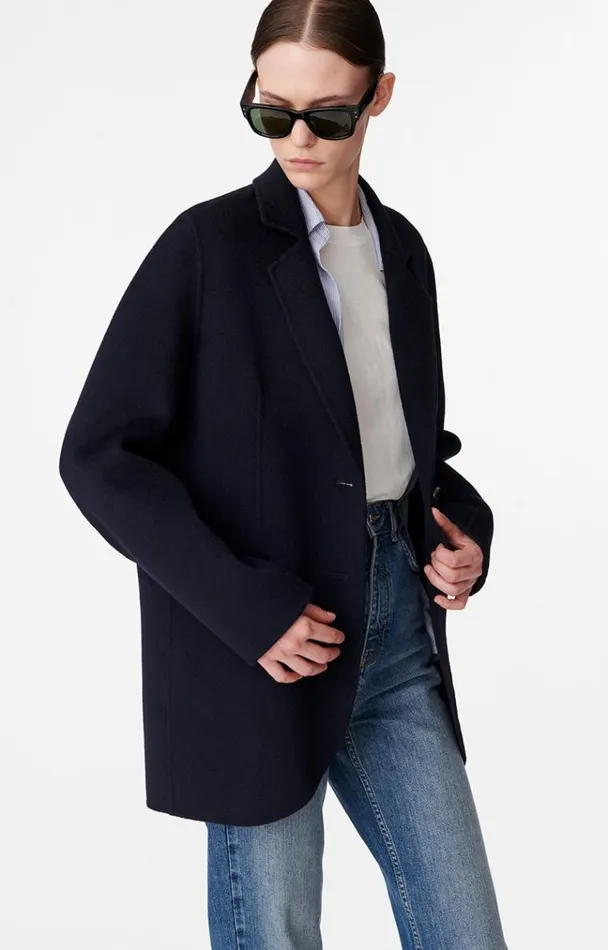 Vanessa Bruno Coats and Jackets Women Marc Jacket Bleu Marine