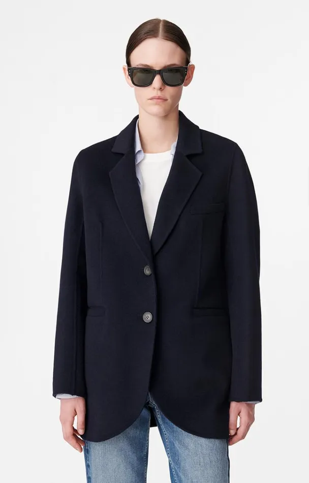 Vanessa Bruno Coats and Jackets Women Marc Jacket Bleu Marine