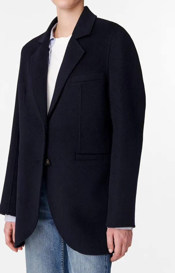 Vanessa Bruno Coats and Jackets Women Marc Jacket Bleu Marine