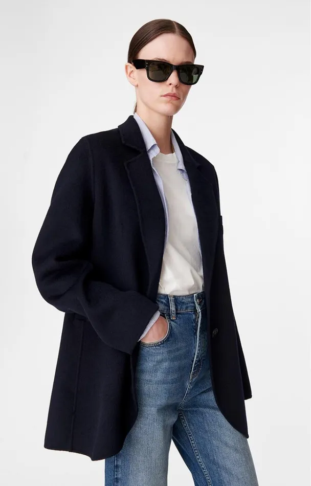 Vanessa Bruno Coats and Jackets Women Marc Jacket Bleu Marine