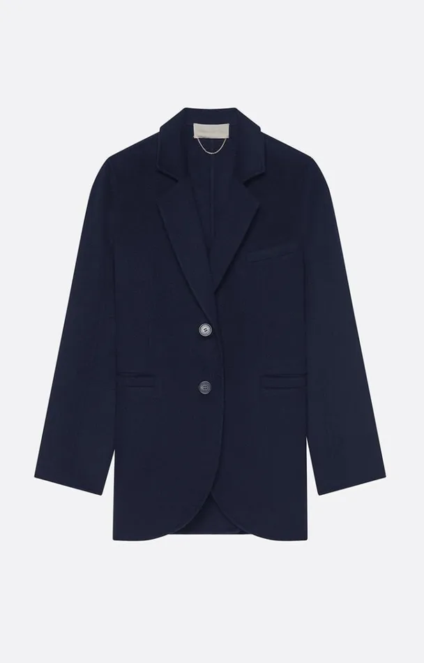 Vanessa Bruno Coats and Jackets Women Marc Jacket Bleu Marine