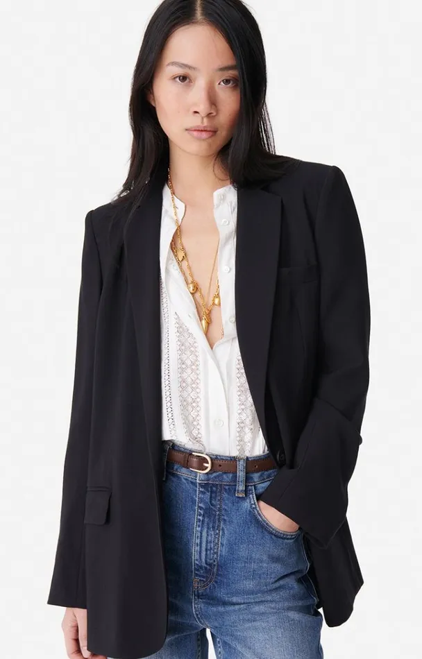 Vanessa Bruno Coats and Jackets Women Tilia Jacket Noir