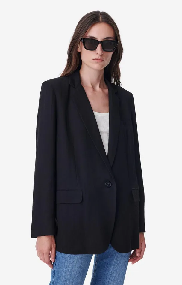 Vanessa Bruno Coats and Jackets Women Tilia Jacket Noir