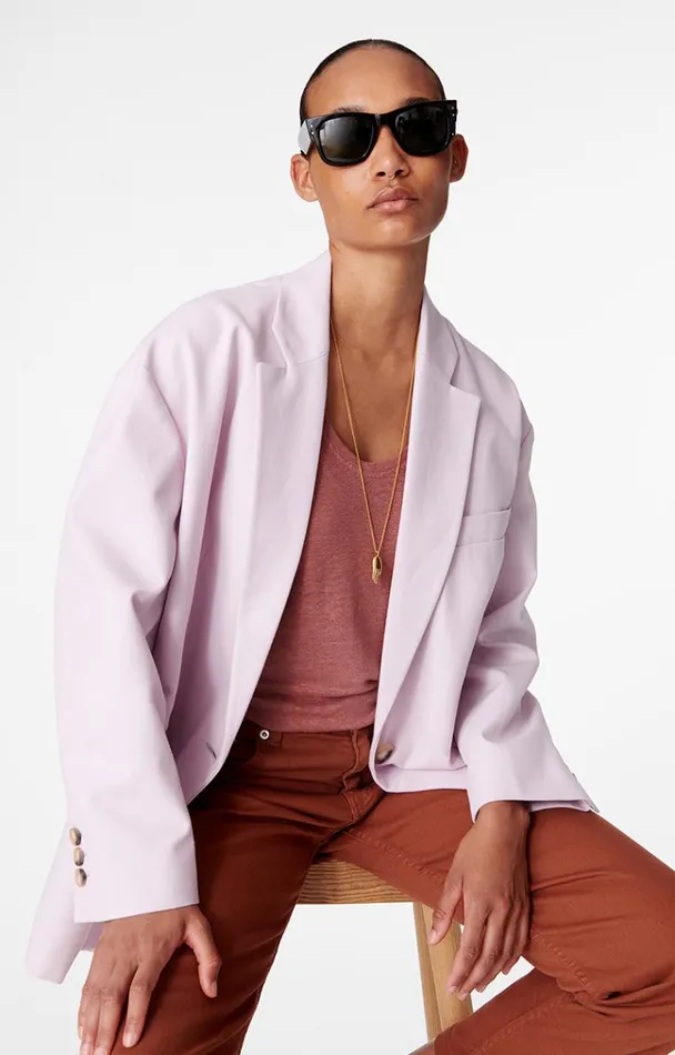 Vanessa Bruno Coats and Jackets Women Virginia Blazer Rosepoudre