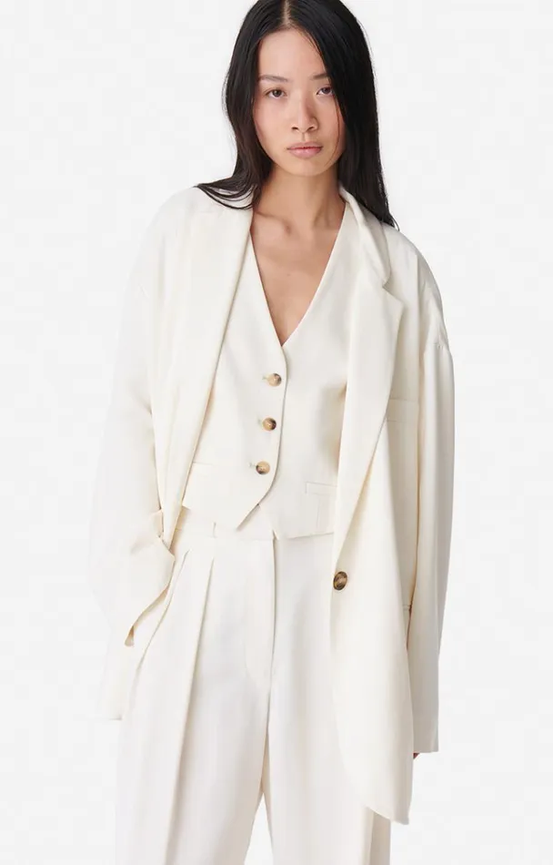 Vanessa Bruno Coats and Jackets Women Virginia Jacket Ecru