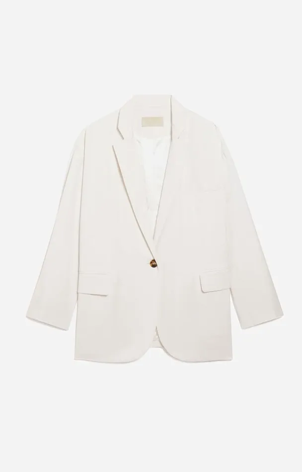 Vanessa Bruno Coats and Jackets Women Virginia Jacket Ecru Vanessa Bruno Coats and Jackets Women Virginia Jacket Ecru