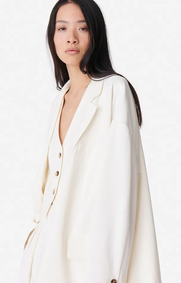 Vanessa Bruno Coats and Jackets Women Virginia Jacket Ecru Vanessa Bruno Coats and Jackets Women Virginia Jacket Ecru