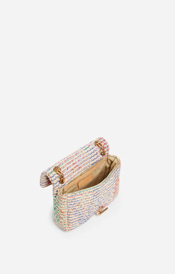 Vanessa Bruno Crossbody Bags Women Cotton Blend Nano Moon Bag Multicolore Vanessa Bruno Crossbody Bags Women Cotton Blend Nano Moon Bag Multicolore