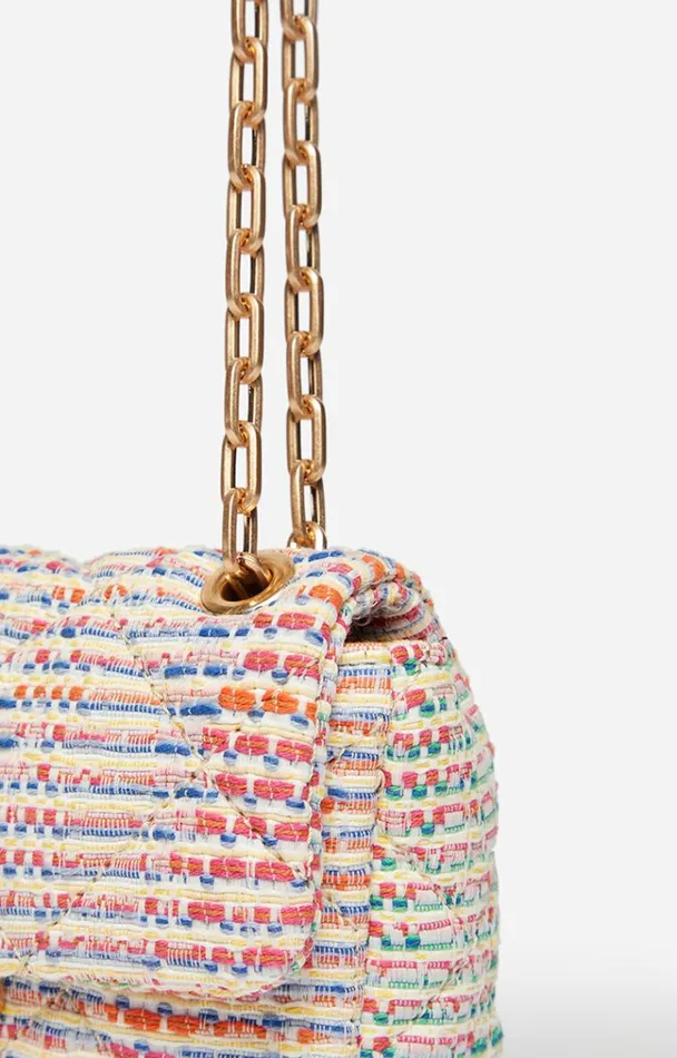 Vanessa Bruno Crossbody Bags Women Cotton Blend Nano Moon Bag Multicolore Vanessa Bruno Crossbody Bags Women Cotton Blend Nano Moon Bag Multicolore