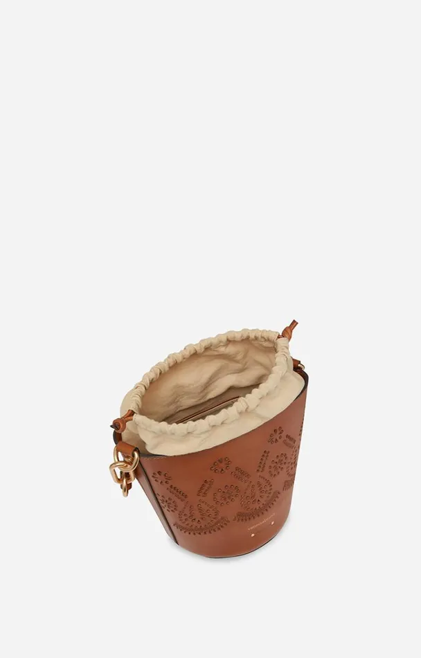 Vanessa Bruno Crossbody Bags Women Holly Mini Bucket Bag Cognac Vanessa Bruno Crossbody Bags Women Holly Mini Bucket Bag Cognac