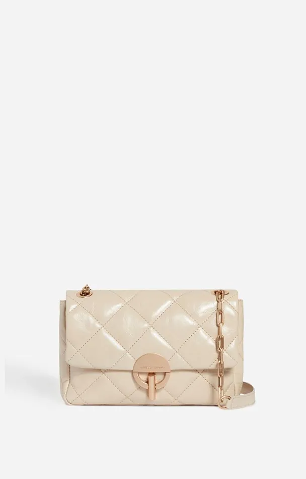 Vanessa Bruno Crossbody Bags Women Leather Moon Bag Sable