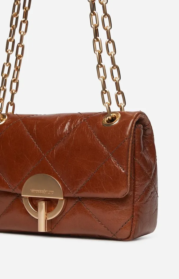 Vanessa Bruno Crossbody Bags Women Leather Nano Moon Bag Havane Vanessa Bruno Crossbody Bags Women Leather Nano Moon Bag Havane
