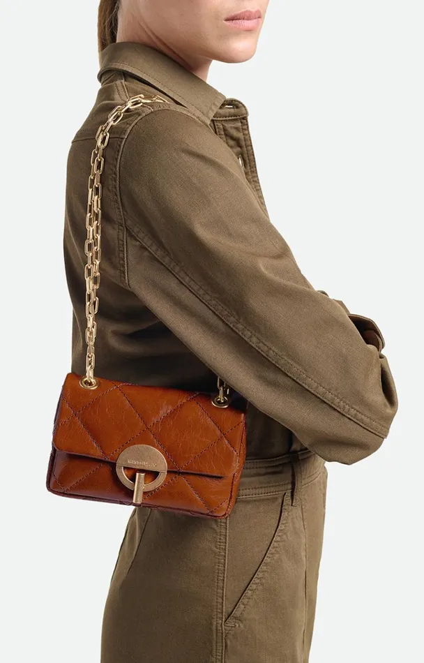 Vanessa Bruno Crossbody Bags Women Leather Nano Moon Bag Havane Vanessa Bruno Crossbody Bags Women Leather Nano Moon Bag Havane