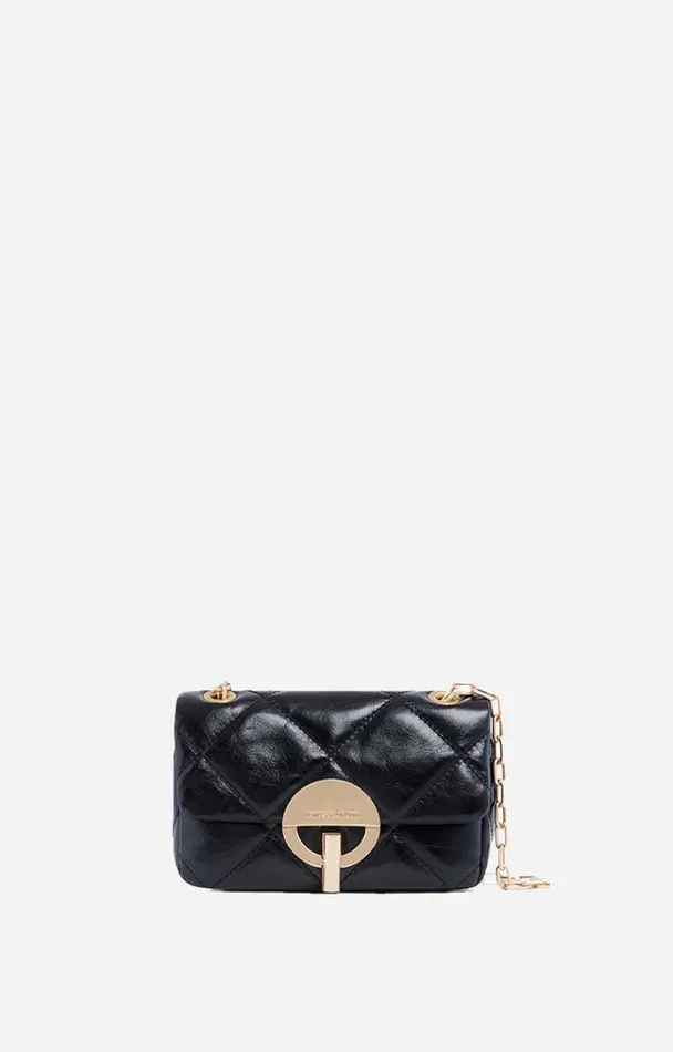 Vanessa Bruno Crossbody Bags Women Leather Nano Moon Bag Noir