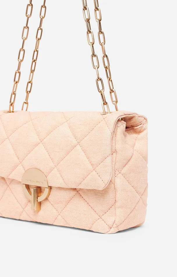 Vanessa Bruno Crossbody Bags Women Linen Moon Bag Pu00e9tale Vanessa Bruno Crossbody Bags Women Linen Moon Bag Pu00e9tale