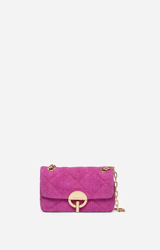 Vanessa Bruno Crossbody Bags Women Linen Nano Moon Bag Sorbet