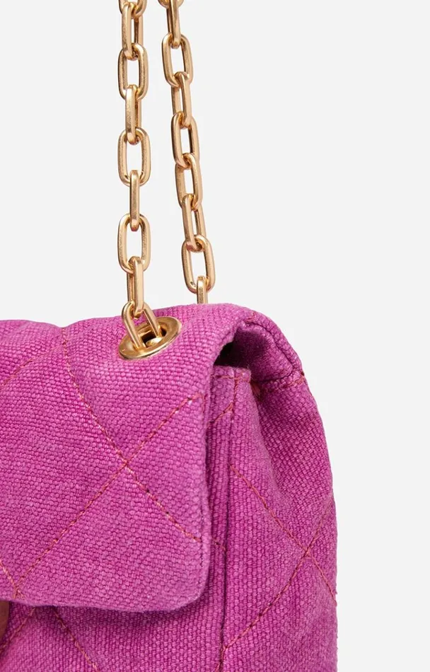 Vanessa Bruno Crossbody Bags Women Linen Nano Moon Bag Sorbet