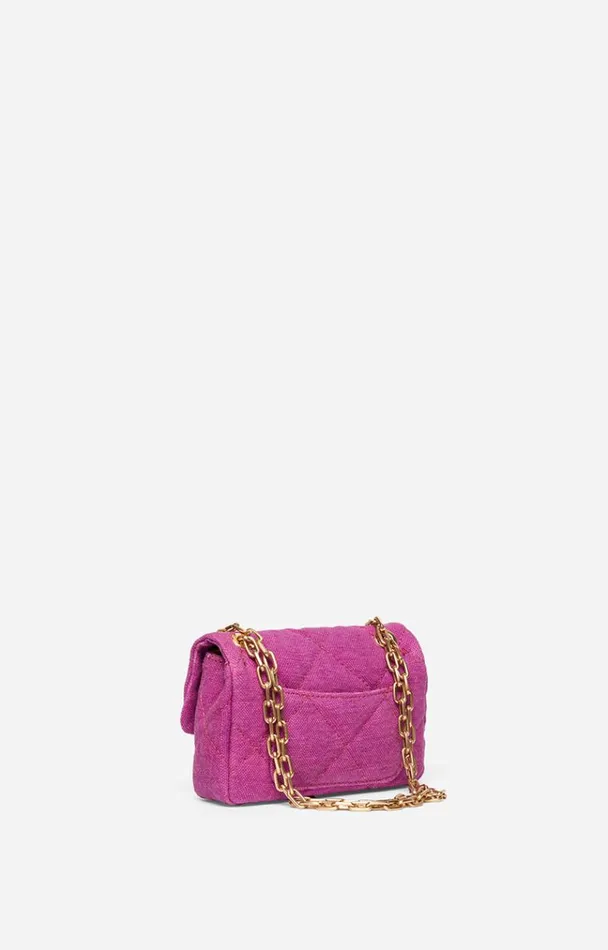 Vanessa Bruno Crossbody Bags Women Linen Nano Moon Bag Sorbet