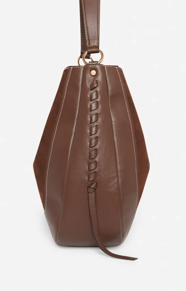 Vanessa Bruno Crossbody Bags Women Lou Bag Marron Glace Vanessa Bruno Crossbody Bags Women Lou Bag Marron Glace
