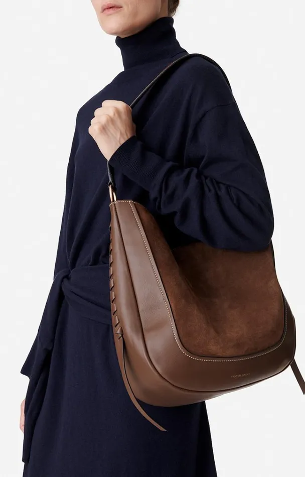 Vanessa Bruno Crossbody Bags Women Lou Bag Marron Glace Vanessa Bruno Crossbody Bags Women Lou Bag Marron Glace
