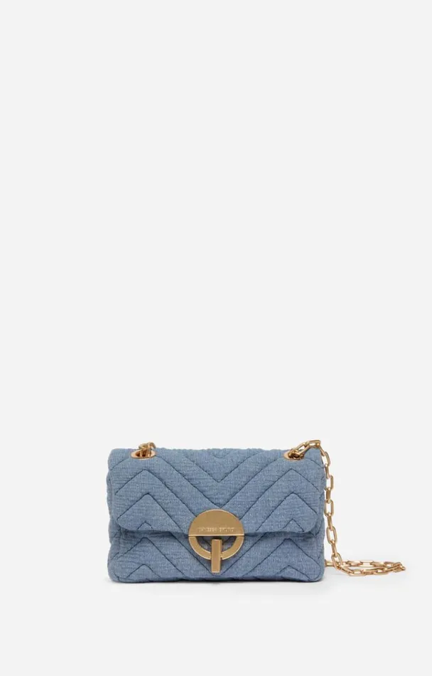 Vanessa Bruno Crossbody Bags Women Nano Moon Bag In Cotton Chambray