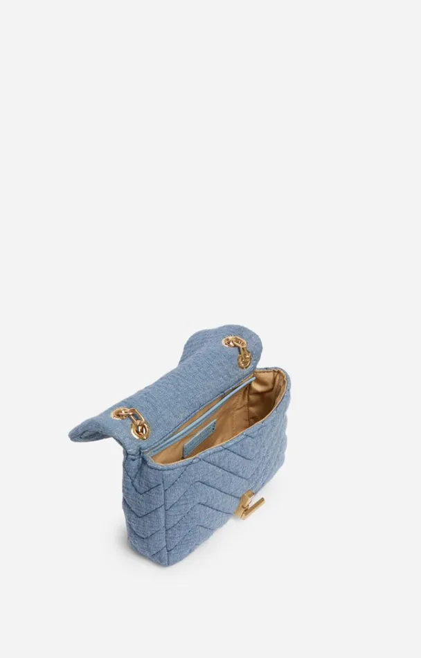 Vanessa Bruno Crossbody Bags Women Nano Moon Bag In Cotton Chambray Vanessa Bruno Crossbody Bags Women Nano Moon Bag In Cotton Chambray