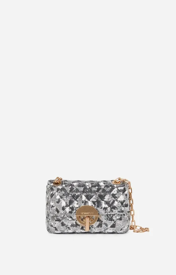 Vanessa Bruno Crossbody Bags Women Nano Moon Sequins Bag Argent