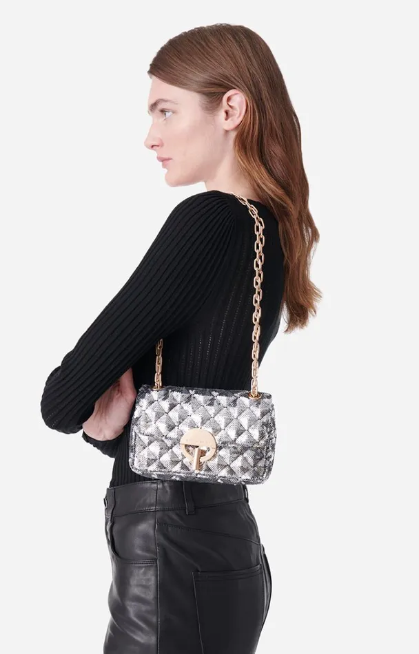 Vanessa Bruno Crossbody Bags Women Nano Moon Sequins Bag Argent Vanessa Bruno Crossbody Bags Women Nano Moon Sequins Bag Argent
