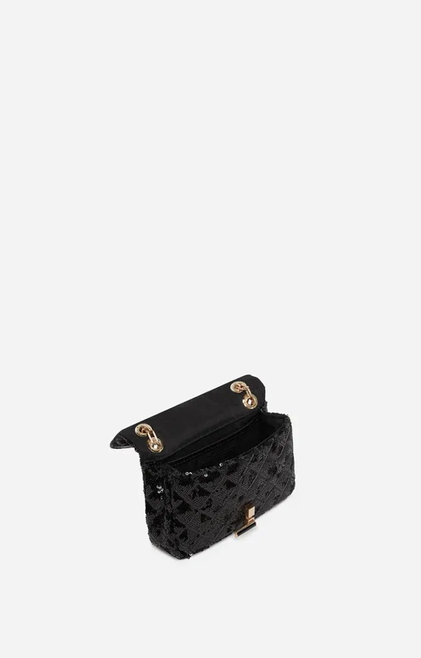 Vanessa Bruno Crossbody Bags Women Sequined Nano Moon Bag Noir Vanessa Bruno Crossbody Bags Women Sequined Nano Moon Bag Noir