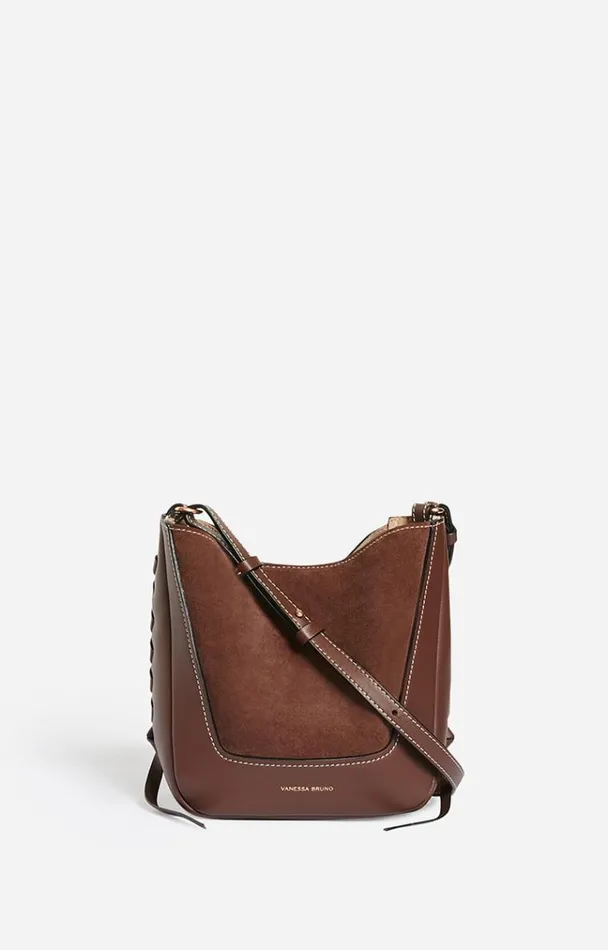 Vanessa Bruno Crossbody Bags Women Small Lou Bag Marron Glace