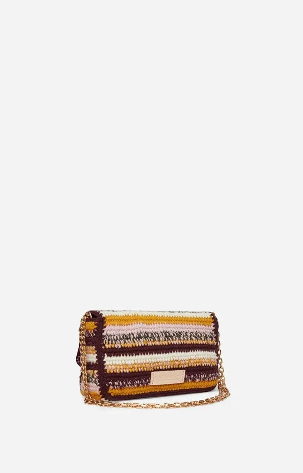 Vanessa Bruno Crossbody Bags Women Small Wool Moon Bag Multicojaune Vanessa Bruno Crossbody Bags Women Small Wool Moon Bag Multicojaune