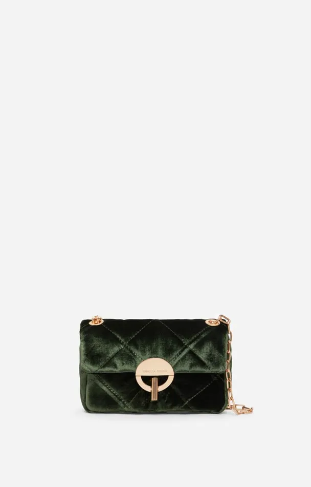 Vanessa Bruno Crossbody Bags Women Velvet Nano Moon Bag Vert