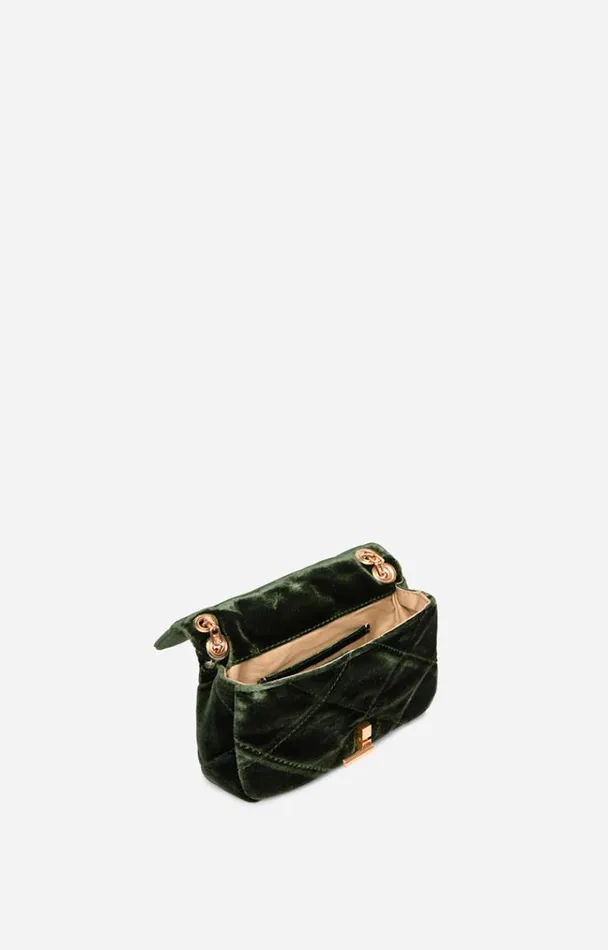 Vanessa Bruno Crossbody Bags Women Velvet Nano Moon Bag Vert Vanessa Bruno Crossbody Bags Women Velvet Nano Moon Bag Vert