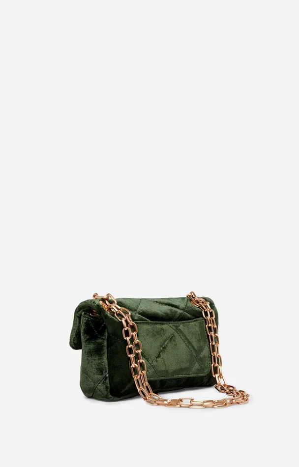 Vanessa Bruno Crossbody Bags Women Velvet Nano Moon Bag Vert Vanessa Bruno Crossbody Bags Women Velvet Nano Moon Bag Vert
