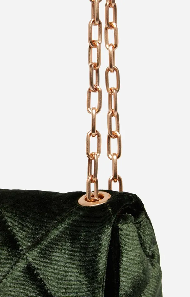 Vanessa Bruno Crossbody Bags Women Velvet Nano Moon Bag Vert Vanessa Bruno Crossbody Bags Women Velvet Nano Moon Bag Vert