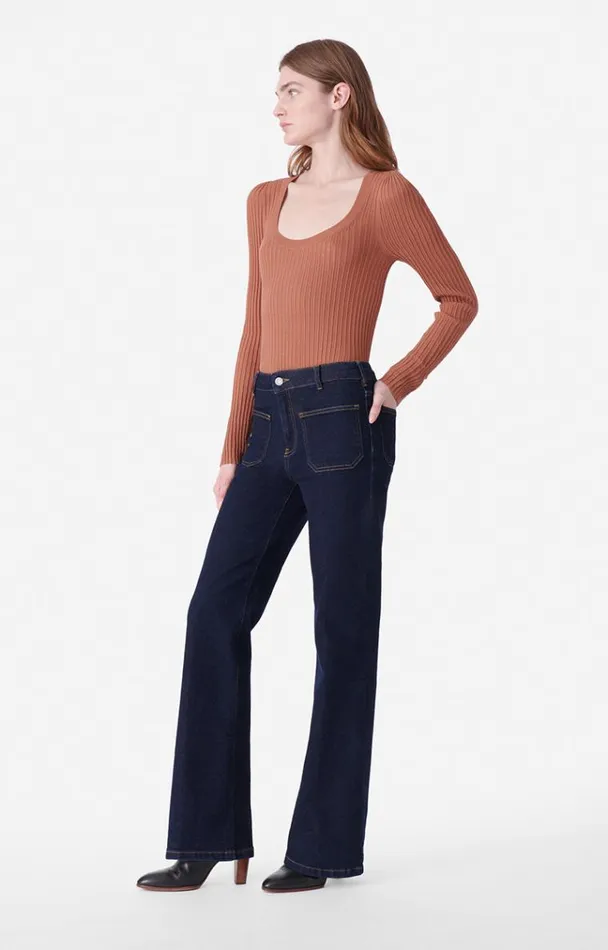 Vanessa Bruno Denim Women Dompay Flare Jeans Indigo Vanessa Bruno Denim Women Dompay Flare Jeans Indigo