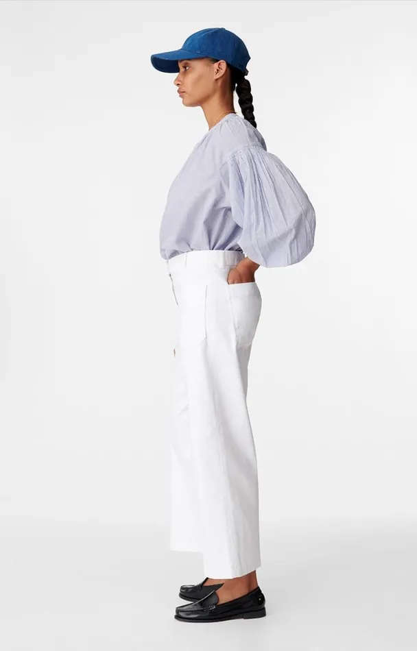 Vanessa Bruno Denim Women Helias Cropped Jeans Blanc