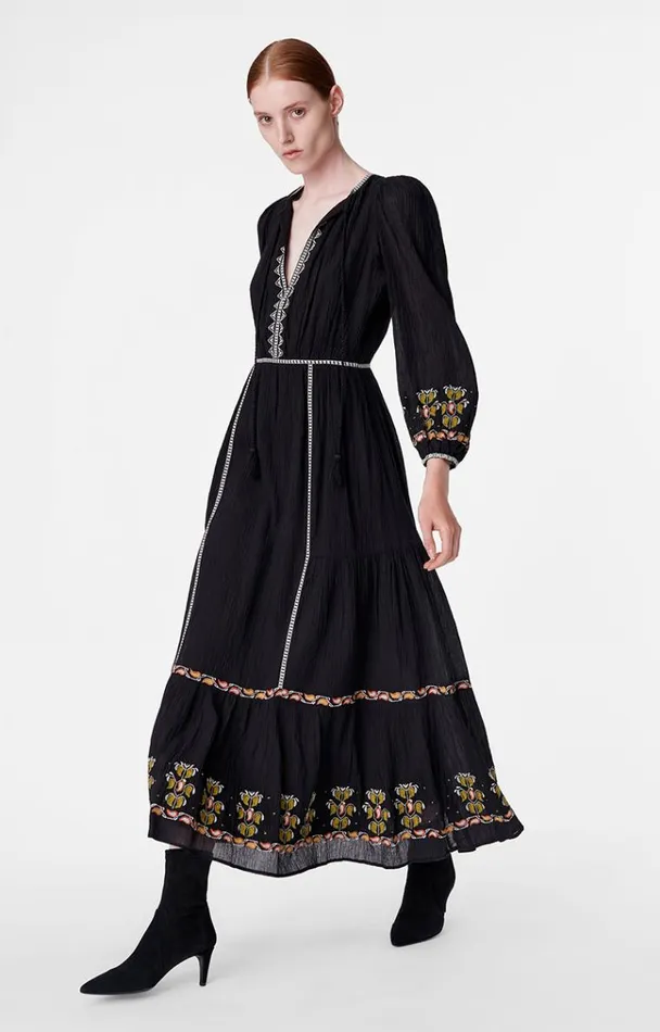 Vanessa Bruno Dresses and Jumpsuits Women Bangali Dress Noir Vanessa Bruno Dresses and Jumpsuits Women Bangali Dress Noir