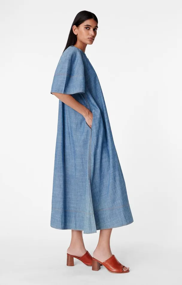 Vanessa Bruno Dresses and Jumpsuits Women Brooklyn Dress Chambray Vanessa Bruno Dresses and Jumpsuits Women Brooklyn Dress Chambray