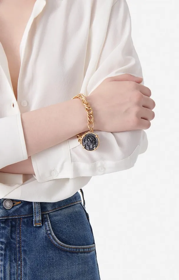 Vanessa Bruno Jewelry Women Curb Bracelet Noir Vanessa Bruno Jewelry Women Curb Bracelet Noir