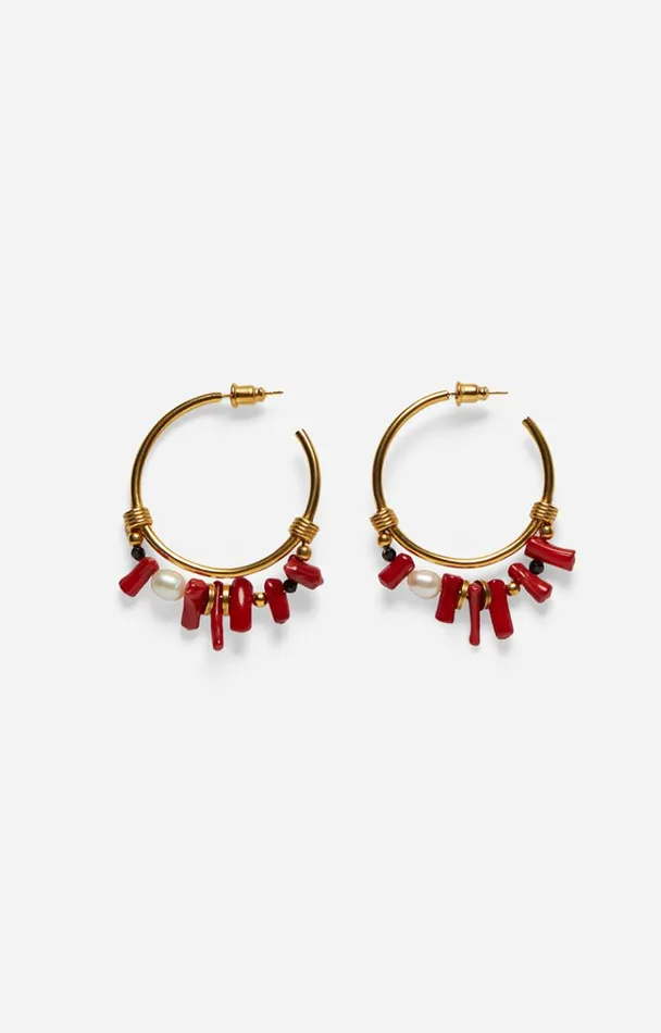 Vanessa Bruno Jewelry Women Earrings Corail