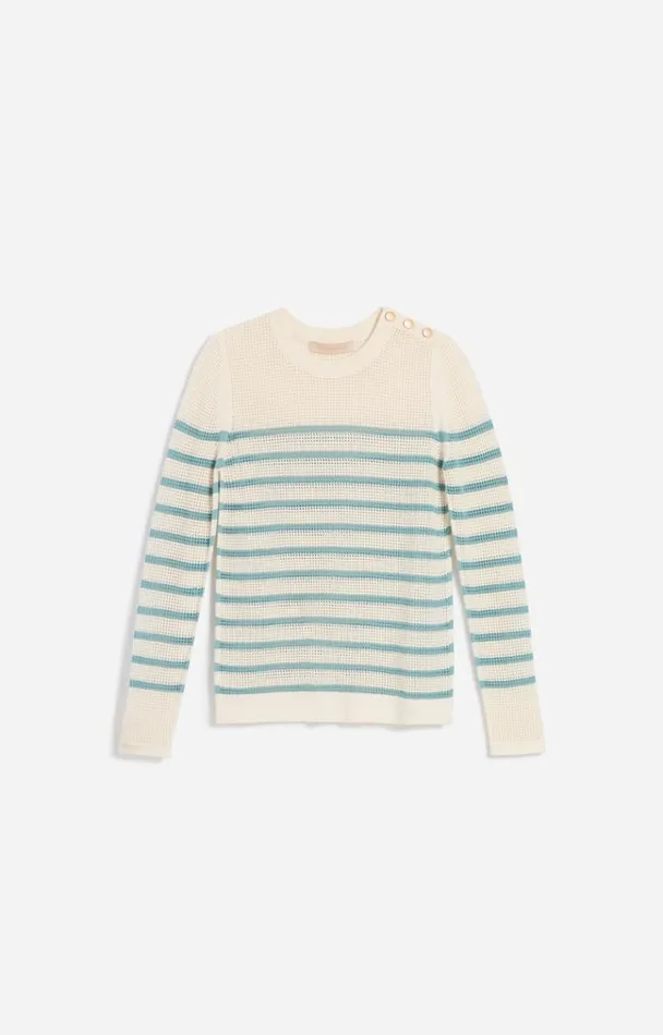 Vanessa Bruno Knitwear Women Badira Jumper Ecrubleu Vanessa Bruno Knitwear Women Badira Jumper Ecrubleu