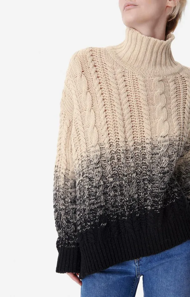 Vanessa Bruno Knitwear Women Brunetta Jumper Ecrunoir Vanessa Bruno Knitwear Women Brunetta Jumper Ecrunoir