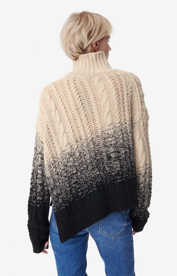 Vanessa Bruno Knitwear Women Brunetta Jumper Ecrunoir Vanessa Bruno Knitwear Women Brunetta Jumper Ecrunoir
