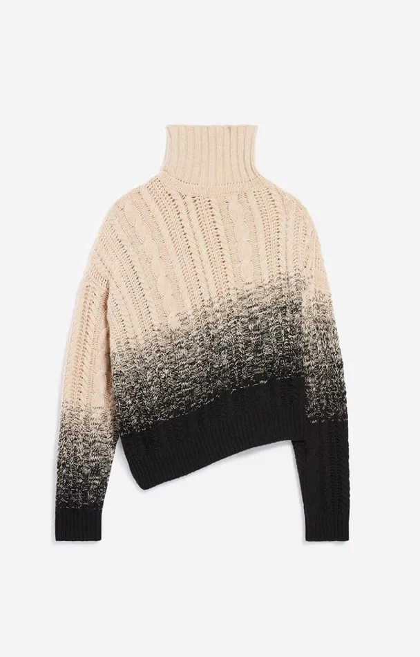 Vanessa Bruno Knitwear Women Brunetta Jumper Ecrunoir Vanessa Bruno Knitwear Women Brunetta Jumper Ecrunoir