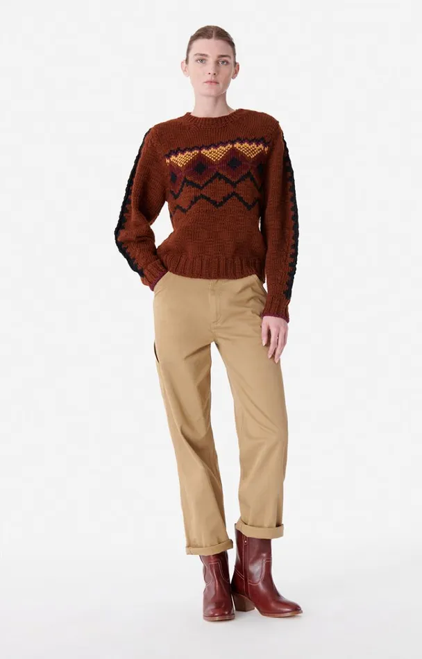 Vanessa Bruno Knitwear Women Byan Jumper Noisette Vanessa Bruno Knitwear Women Byan Jumper Noisette