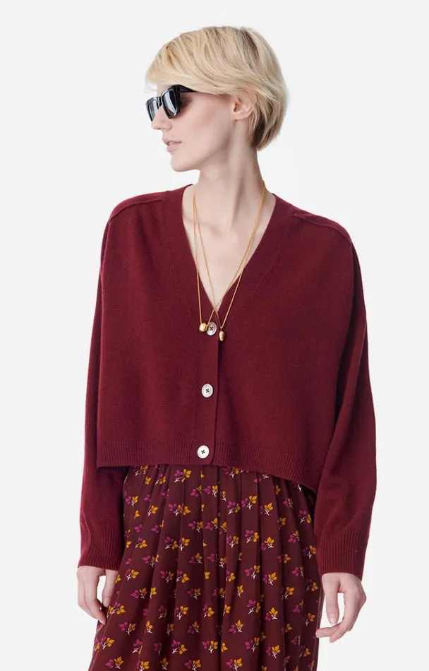 Vanessa Bruno Knitwear Women Venezuela Cardigan Bordeaux