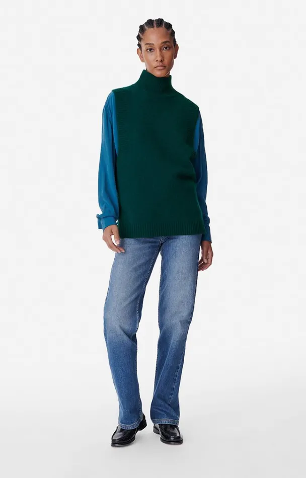 Vanessa Bruno Knitwear Women Vitina Jumper Bleu Canard Vanessa Bruno Knitwear Women Vitina Jumper Bleu Canard